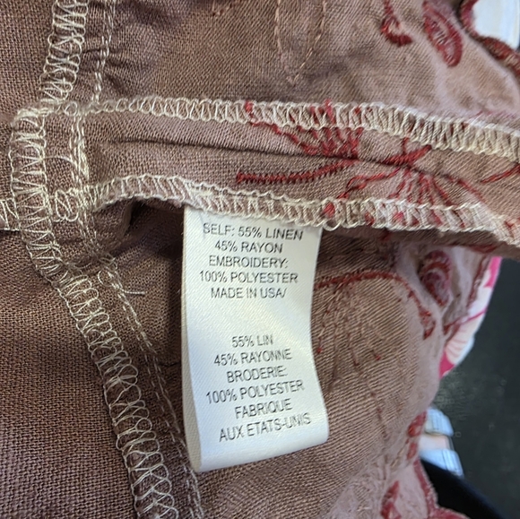 Vintage Y2K Nanette Lepore 10 Girlie  Embroidered Floral Ruffle Top Babydoll - Picture 13 of 14